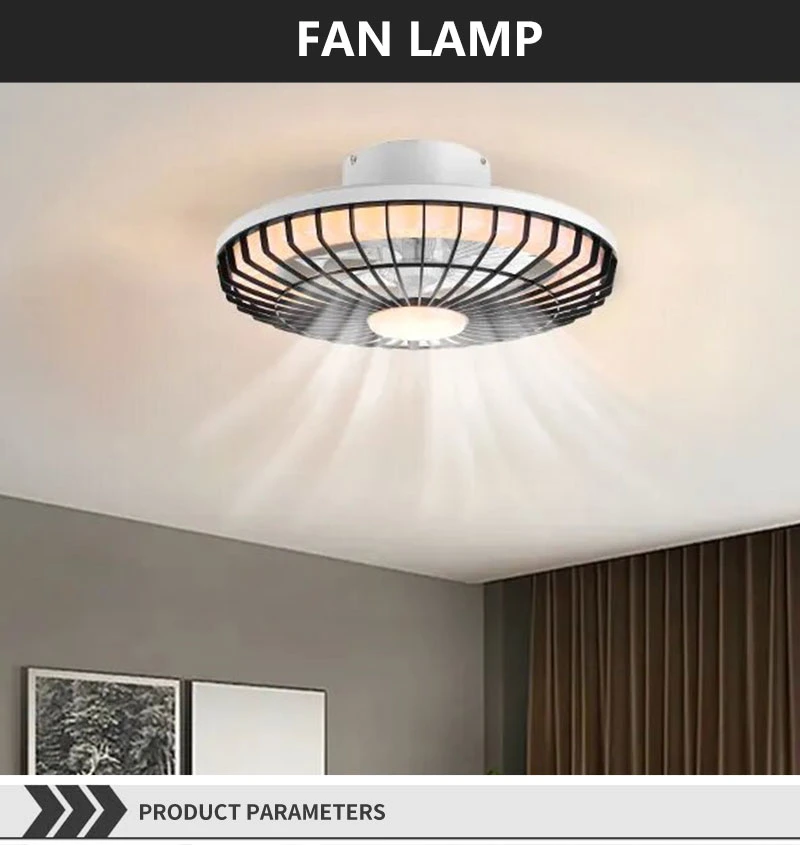 LED Light 6 Speed Wind Ceiling Lamp with Remote Control Ceiling Lights with Fan