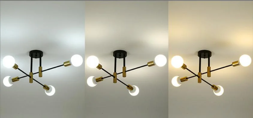 Nordic Gold Creative LED Ceiling Lamp Ceiling for Dining Room Living Room Decor Lighting