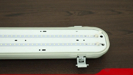 Luminaire étanche IP65 approuvé TUV/CE/CB, lumière LED Tri-Proof, lumière LED Tri-Proof, lumière étanche à la vapeur, lumière LED étanche à l'eau, lumière résistante aux intempéries