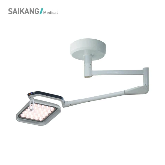 Sk-Lld7050A Saikang Double Dôme Plafond Shadowless Examen Médical Chirurgical Mobile LED Lampe de Fonctionnement avec Batterie