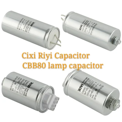 Condensateur Cbb80 pour l'éclairage 2~80UF 250V, condensateur de lampe